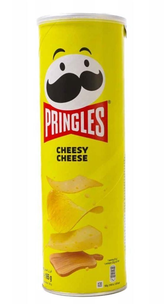 PRINGLES CHEESY CHEESE POTATO CRISPS 165G