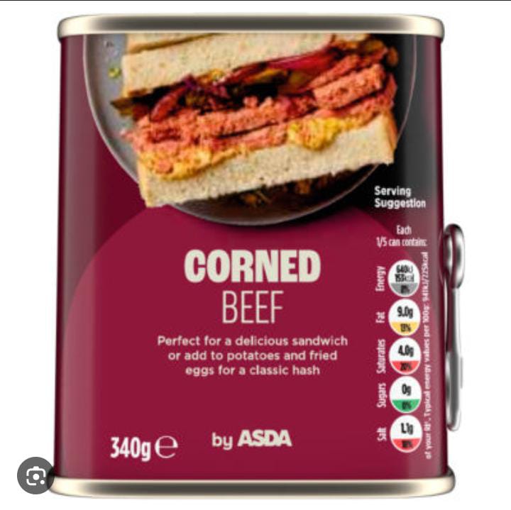 ASDA CORNED BEEF 340G