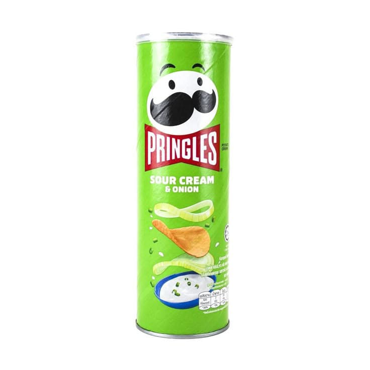 PRINGLES SOUR CREAM & ONION POTATO CRISPS 165G