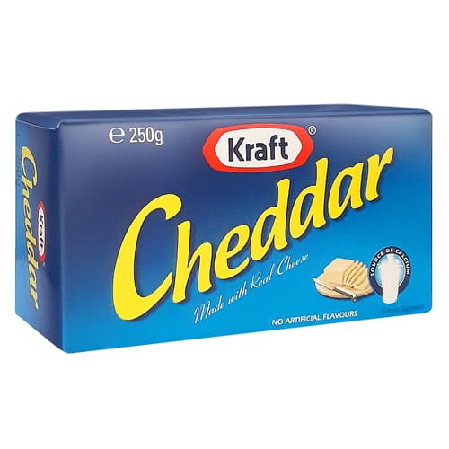 KRAFT CHEDDAR CHEESE AUSTRALIA 250G