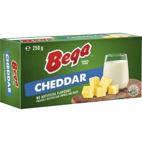 BEGA CHEDDAR CHEESE 250G