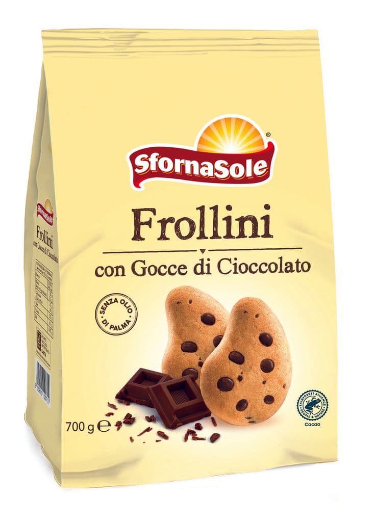 SFORNASOLE FROLLINI CON GOCCE DI CIOCCOLATO COOKIES 700G